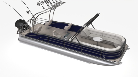 Gasoline Pontoon Boat 7m Length 2.3/2.6m Width and Perfect Advanced Performance