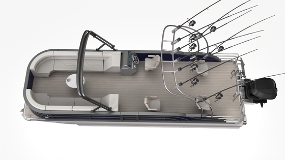 Gasoline Pontoon Boat 7m Length 2.3/2.6m Width and Perfect Advanced Performance