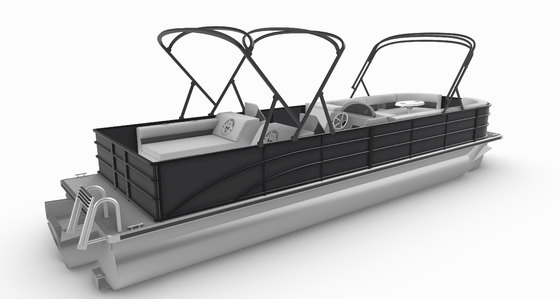 Recreational And Fishing Floating Pontoon Boat 27ft With 2.3m Or 2.6m Width