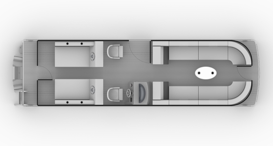 Recreational And Fishing Floating Pontoon Boat 27ft With 2.3m Or 2.6m Width