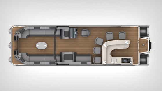 15-18 Passengers Aluminum Party Pontoon Boat Custom Recreational Pontoons 27ft