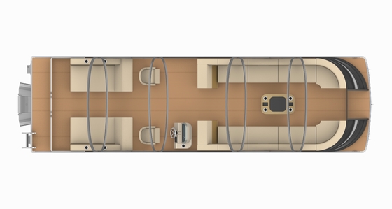 29ft Leisure Craft Pontoon Boats With Optional Stereo System And Deck Storage