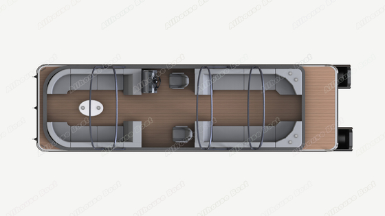 Aluminum Family Party Pontoon Boat With Trailer And Stereo System Optional
