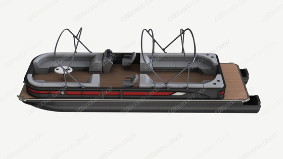 Aluminum Family Party Pontoon Boat With Trailer And Stereo System Optional