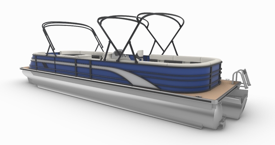 Custom Size Luxury Recreational Pontoon Boat For Fun And Sport Water Activities