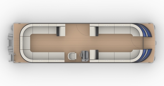 Custom Size Luxury Recreational Pontoon Boat For Fun And Sport Water Activities