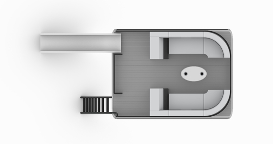 12 People Double Decker Pontoon Boat Two Levels For Relaxation And Entertainment