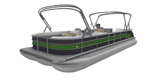 Luxurious Aluminium Pontoon Party Boat 29ft 18-22 People For Leisurely Cruising