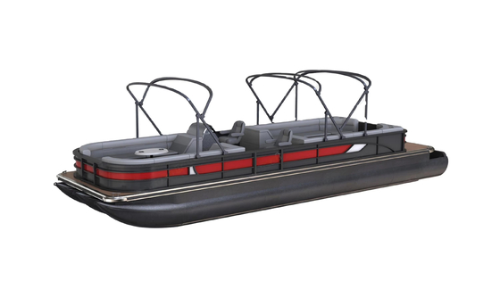 Aluminum Family Party Pontoon Boat With Trailer And Stereo System Optional