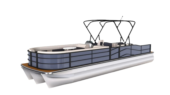 OEM 27 Ft Luxury Pontoon Boats 15-18 Person Capacity for Hosting Gatherings