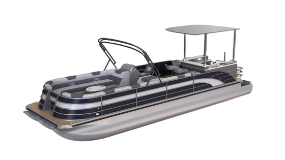 15-18 Passengers Aluminum Party Pontoon Boat Custom Recreational Pontoons 27ft