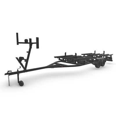 2 Inch Ball Hitch Type Aluminium Boat Trailers With Welded Frame Construction