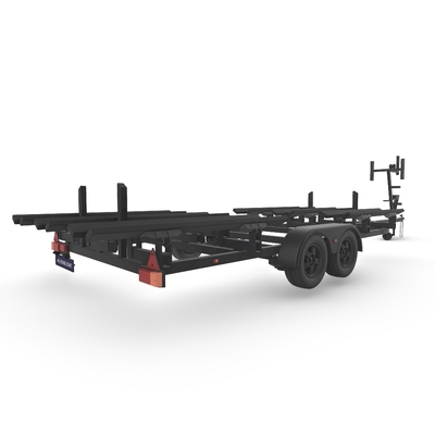 2 Inch Ball Hitch Type Aluminium Boat Trailers With Welded Frame Construction