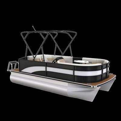 Luxury LED Navigation Lights Electric Pontoon Boat Seagrass / EVA Floor
