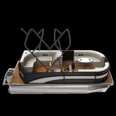 Luxury LED Navigation Lights Electric Pontoon Boat Seagrass / EVA Floor