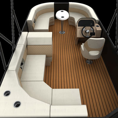 Seagrass / EVA Floor Electric 15 Foot Pontoon Boat 2.3m Width