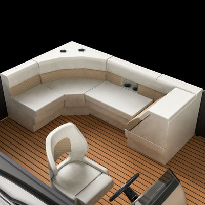 Seagrass / EVA Floor Electric 15 Foot Pontoon Boat 2.3m Width