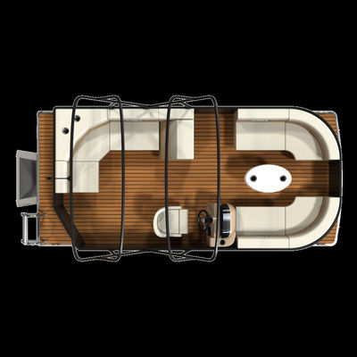 Seagrass / EVA Floor Electric 15 Foot Pontoon Boat 2.3m Width