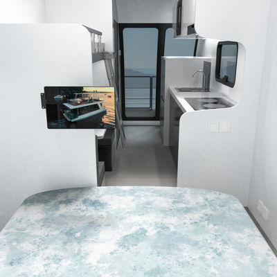 6T Capacity Aluminum Material Houseboat Hire 4m Width Design