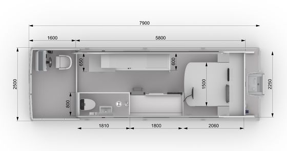 Sightseeing 7.9m Length Boat House Solution For 3T Capacity Needs