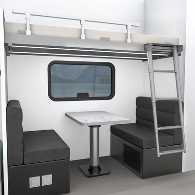 Aluminum Luxury Houseboats With 0.735m Tube Dia And 7.9m Length
