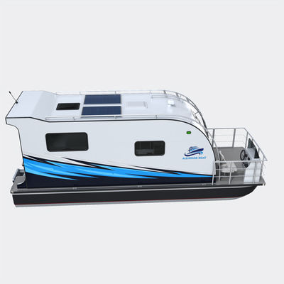 Capacity 2-6 People House Boat Hotel Luxury Floating With 4.0mm Tube Thickness