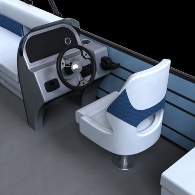 Maximize Boating Experience 7.9m Pontoon Boat Seagrass / EVA Floor 150HP Max Horsepower