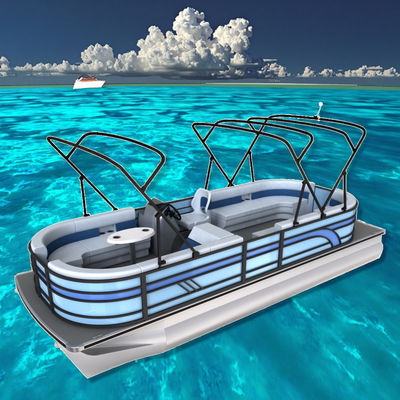 26 Ft Max Horsepower 150HP Pontoon Boat Fuel Type Gasoline With Motor