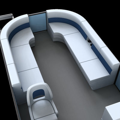 12-15 Persons Capacity Aluminum Sport Pontoon Boat Max Horsepower Up To 150HP