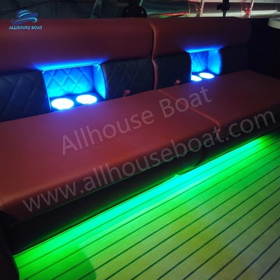 90-250 Hp Horsepower Fiberglass Pontoon Boat with 15-18 Capacity and 2.3m*8.2m Size