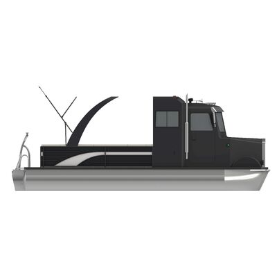 7.9m Aluminum Pontoon Boat with 90-150 HP Engine and 15-18 Capacity for Leisure and Fishing