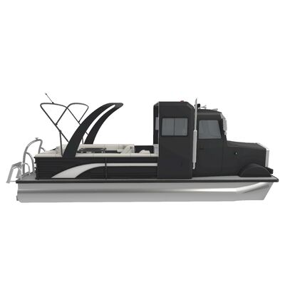 Aluminum Pontoon Boat with 7.9m Size and 6 to 12 People Seating Capacity for Lakes and Rivers