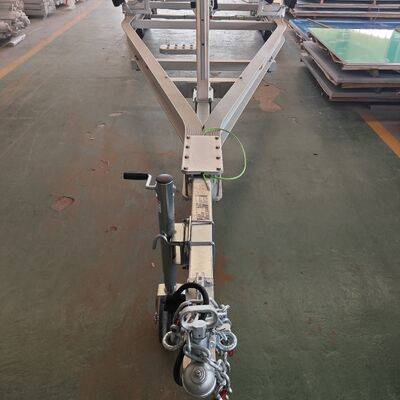Lightweight Aluminium Boat Trailers with Adjustable Length 4-10 Meters and LED Waterproof Trailer Lights