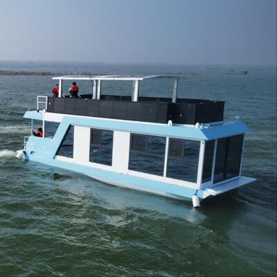 Floating Boat Hotel with 20mm Deck Thickness and 4.0m Width Offering Eco-friendly Options for Water Adventures