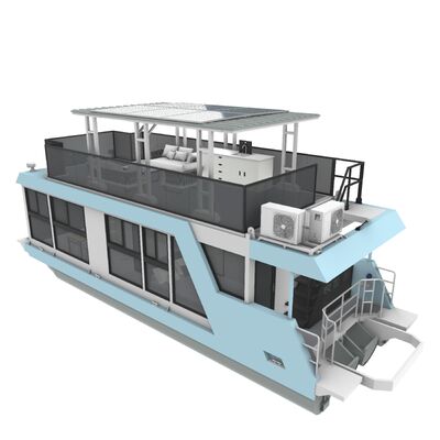 Floating Boat Hotel with 20mm Deck Thickness and 4.0m Width Offering Eco-friendly Options for Water Adventures