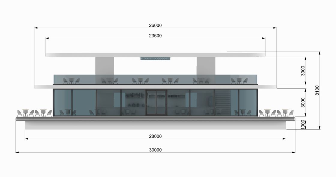 Aluminum Floating Restaurant Boat for 200 People