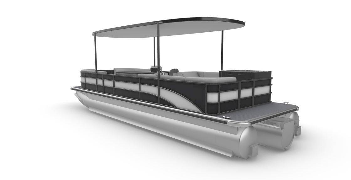 27FT Luxury Black White Pontoon Boat