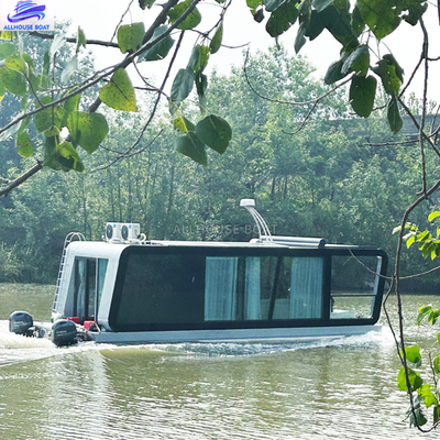 Water Sunbathing Aluminum Boat House 16 People With Kitchen Bathroom Bedroom
