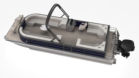 Алюминиевая понтонная лодка роскошь идеальное сочетание стиля и производительности