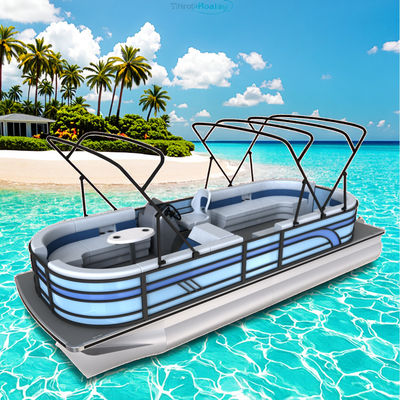Maximize Boating Experience 7.9m Pontoon Boat Seagrass / EVA Floor 150HP Max Horsepower