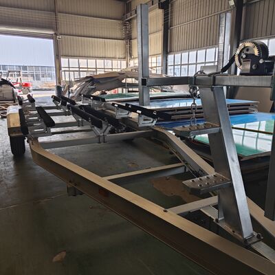 Lightweight Aluminium Boat Trailers with Adjustable Length 4-10 Meters and LED Waterproof Trailer Lights